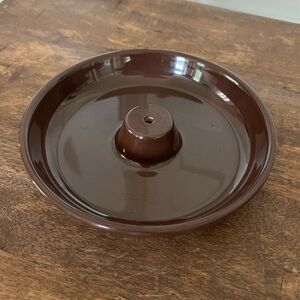 Nora Fleming Brown Melamine Dainty Dish Round Ring Dish